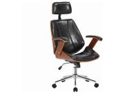 Cadeira de Escritório Presidente Giratória Preta DSG-001 Otello