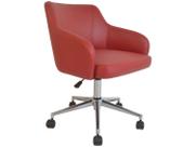 Cadeira de Escritório Presidente Giratória Vinho