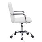 Cadeira de Escritório Secretária Giratória Fitz Branca