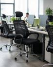 Cadeira De Escritório Tela Mesh Espuma D38 Ribs Com Apoio De Cabeça e Sistema Relax Ergonômica Preta