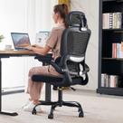 Cadeira de Escritório TRALT Ergonômica com Encosto Alto em Tela e Capacidade de 150kg