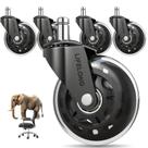 Cadeira de escritório Wheels Lifelong Original Rubber, conjunto de 5
