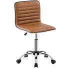 Cadeira de escritório Yaheetech Low Back PU Leather Swivel