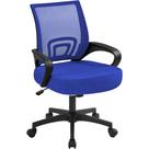 Cadeira de escritório Yaheetech Mid-Back Mesh Ergonomic Swivel Blue