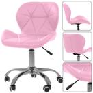 Cadeira De Escrotório Giratória Eiffel Office Slim Rosa Elegância e Conforto em Cada Momento de Trabalho Pureza e Estilo para Seu Trabalho Eficiente