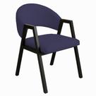Cadeira de Jantar Antonella Veludo Estilo Poltrona Com Pés Preto - 7 Decor