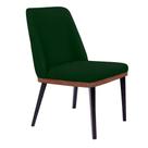 Cadeira De Jantar Bahia Suede Verde Pés Chanfrado Tabaco - D'rossi Cadeira De Jantar Bahia Suede Verde Pés Chanfrado Tabaco - D'rossi