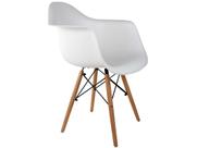 Cadeira de Jantar Charles Eames com Braço I Branca