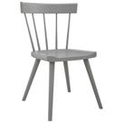Cadeira de jantar de madeira Modway Sutter Farmhouse Light Grey