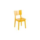 Cadeira de Jantar de Madeira Uma Oppa Design - Amarelo