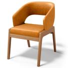 Cadeira de Jantar e Estar Living Estofada Lince L02 Tecido Sintético Whisky - Lyam Decor Cadeira de Jantar e Estar Living Estofada Lince L02 Tecido Sintético Whisky - Lyam Decor