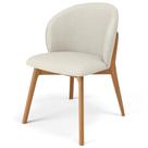 Cadeira de Jantar e Estar Living Estofada Mia L02 Linho Champagne - Lyam Decor Cadeira de Jantar e Estar Living Estofada Mia L02 Linho Champagne - Lyam Decor