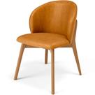 Cadeira de Jantar e Estar Living Estofada Mia L02 material sintético Whisky - Lyam Decor Cadeira de Jantar e Estar Living Estofada Mia L02 material sintético Whisky - Lyam Decor