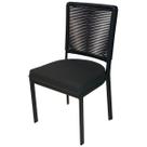 Cadeira de Jantar em Alumínio Itapema Corda Estofado Aluminium Decor