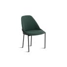 Cadeira de Jantar Estofada de Aço Chloé Oppa Design - Verde