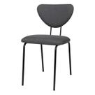 Cadeira de Jantar Estofada Design Industrial e Pés em Aço Vitta
