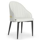 Cadeira de Jantar Estofada Design La Martina - Branco