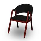 Cadeira de Jantar Hellen Base em Madeira Mell Facto Preto