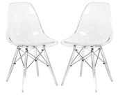 Cadeira de jantar LeisureMod Cresco Modern Molded ABS Plastic