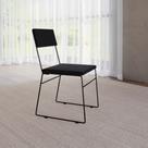 Cadeira de Jantar Málaga Assento Veludo para Mesa Sala de Jantar Cozinha Conforto e Estilo - Preto