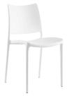 Cadeira de Jantar Modway Hipster em Plástico Moldado Branco Empilhável