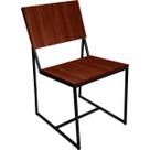 Cadeira de Jantar Sala Escritório Dakota em Aço e MDF - Preta e Villandry Cadeira de Jantar Sala Escritório Dakota em Aço e MDF - Preta e Villandry