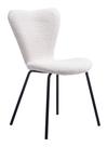 Cadeira de jantar Zuo Thibideaux Ivory empilhável 51x51x83 cm