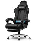 Cadeira de jogos GTPLAYER com apoio para os pés e suporte lombar Cadeira de jogos GTPLAYER com apoio para os pés e suporte lombar