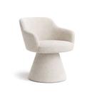 Cadeira de Mesa de Jantar Jade Base Cone Bouclé Off White - Nexta Casa
