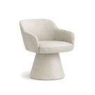 Cadeira de Mesa de Jantar Jade Base Cone Corano Off White - Nexta Casa