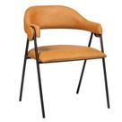 Cadeira de Metal Design Moderno Estofada para Sala de Jantar Zaya