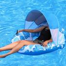 Cadeira de piscina Float COOLCOOLDEE, nova atualização com sombra para adultos
