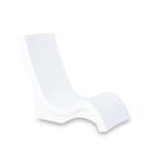 Cadeira de piscina Step2 Vero à prova d'água, resistente ao desbotamento, branca