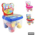 Cadeira de Plástico Infantil 36cm Blocos de Montar