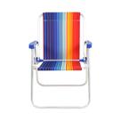 Cadeira de Praia Alta em Alumínio Color Comfort Estampas Sortidas Bel