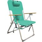 Cadeira de praia Caribbean Joe Folding 4 Positions Teal com acessórios
