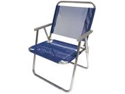 Cadeira de praia em alumínio dobrável azul - CAD0410