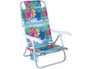 Cadeira de Praia Reclinável Sunny em Alumínio Floral Bel