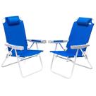 Cadeira de praia SUNNYFEEL Oversize 17" de altura 500kg, 5 posições