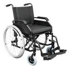Cadeira De Rodas 125kg Resistente Aço Carbono Assento 48cm