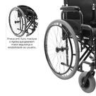 Cadeira de Rodas Aço Dobrável D400 até 120 Kg Dellamed