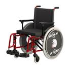 Cadeira de Rodas Agile Jaguaribe - Vermelha - 40cm Cadeira de Rodas Agile Jaguaribe - Vermelha - 40cm