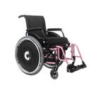 Cadeira de Rodas AVD Rosa Alumínio Pés Fixos Ortobras