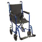 Cadeira de Rodas de Transporte Drive Medical Deluxe Leve Azul