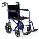 Cadeira de rodas de transporte Medline leve e dobrável de 12"