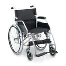 Cadeira de Rodas Dellamed Dobrável em Aço até 120 Kg Cinza e Preto D100