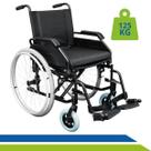 Cadeira de Rodas Dobrável 125kg Certificada INMETRO Para Idosos, Fraturas e Pós Operatório