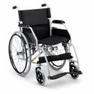 Cadeira de Rodas Dobravel Aço Carbono D100 ate 100kg Resistente Confortavel Dellamed