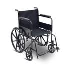 Cadeira De Rodas Dobravel Compacta Confortavel Aço 100kg