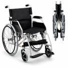 Cadeira de Rodas Dobravel em Aço Carbono D100 ate 100kg Dellamed Resistente Confortavel